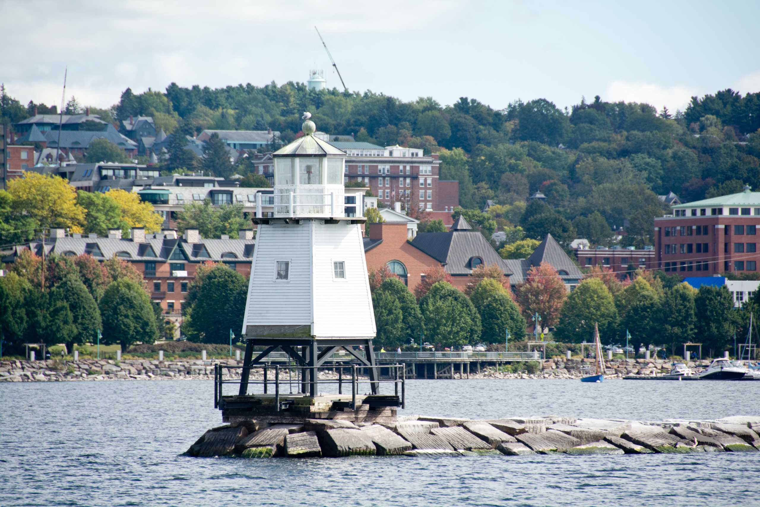 Burlington, Vermont light house and jetty