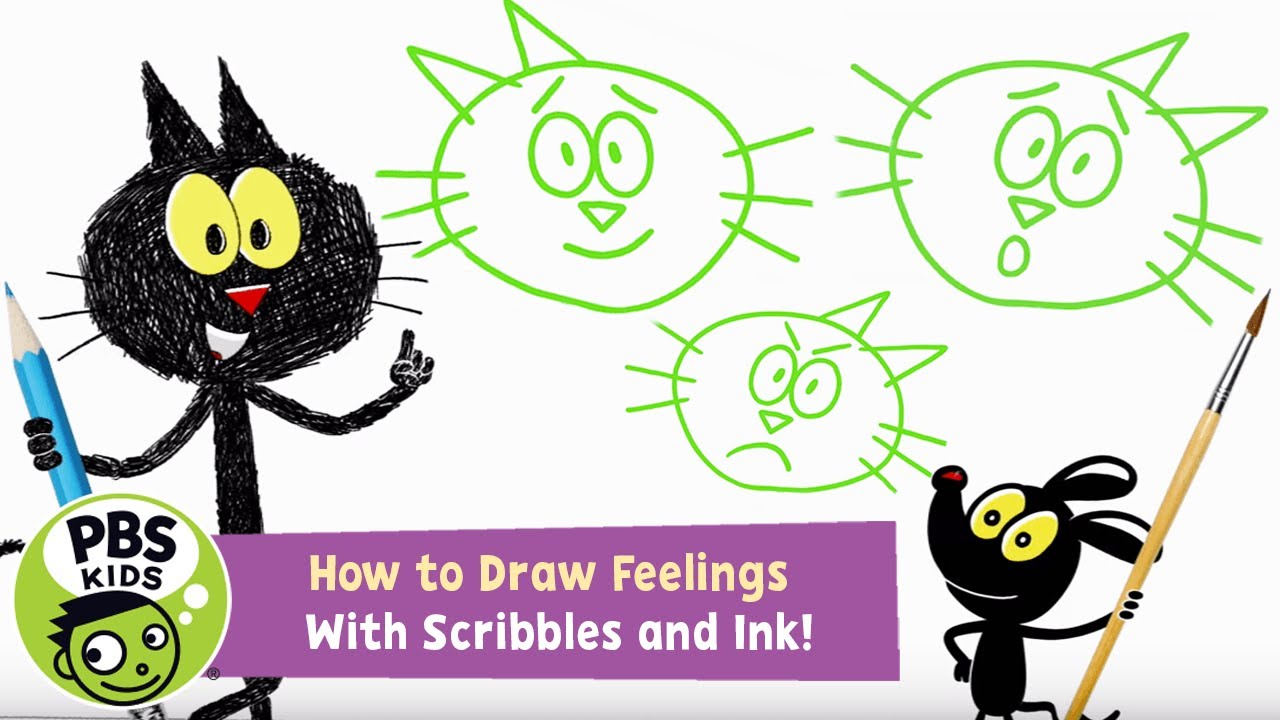 How to Draw Feelings with Scribbles and Ink! PBS KIDS WPBS